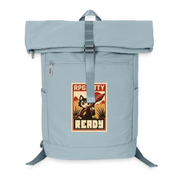 RPG Kitty Ready Poster - Laptop-Rucksack  - Eisblau - Vorne
