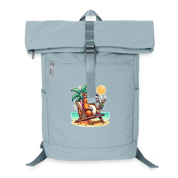 Capybara Urlaub - Laptop-Rucksack  - Eisblau - Vorne