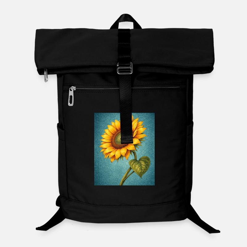 Gelbe Sonnenblumen Blumen Sonnenblumengrafiken Laptop-Rucksack 