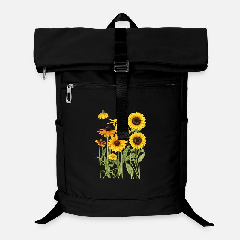 Yellow Sunflowers Flowers Sunflower Graphics Laptop Backpack