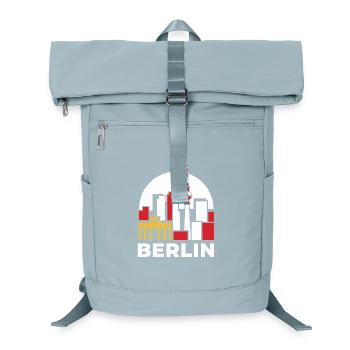 Berlin Skyline Fernsehturm - Laptop-Rucksack  - Eisblau - Vorne