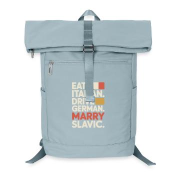 Mange un conduit italien, épouse un Slave Balkan, une voiture - Sac à dos ordinateur - bleu glacier - Devant