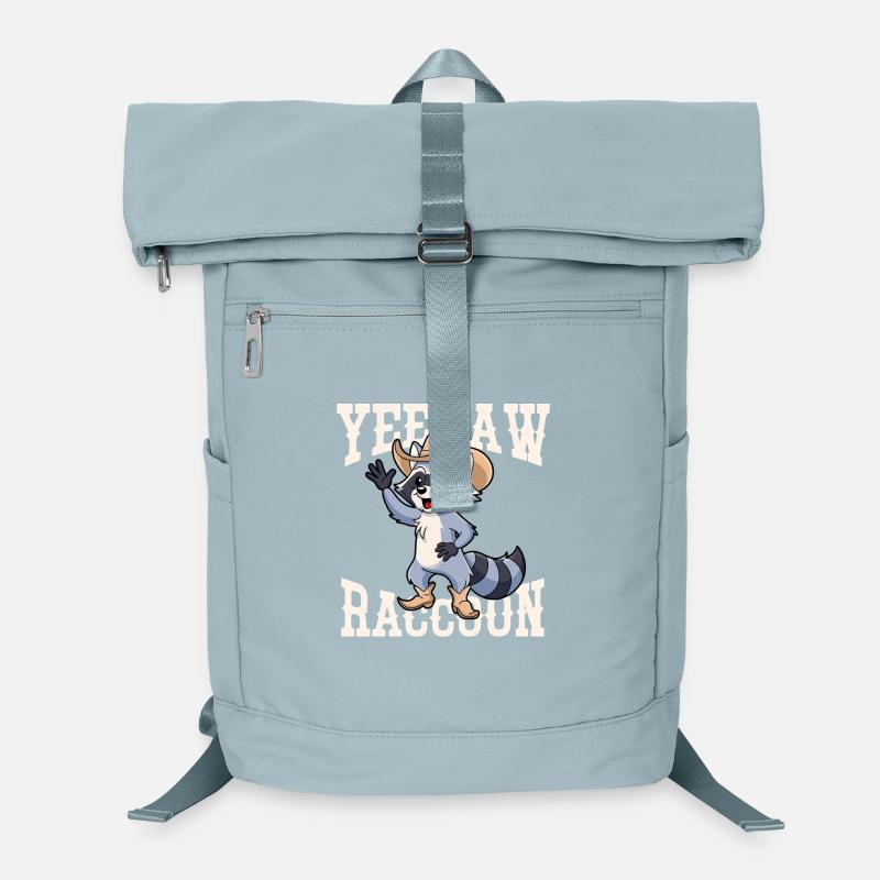 Graphique Cowboy Yeehaw de Raton Laveur Sac à dos ordinateur