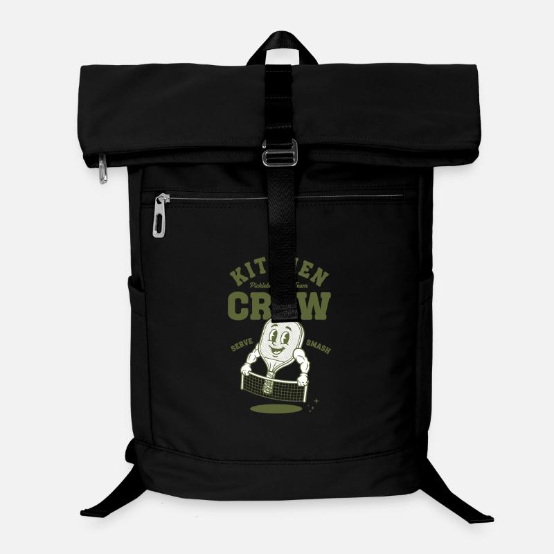 Pickleball Kitchen Crew Funny Player Love Laptop Backpack