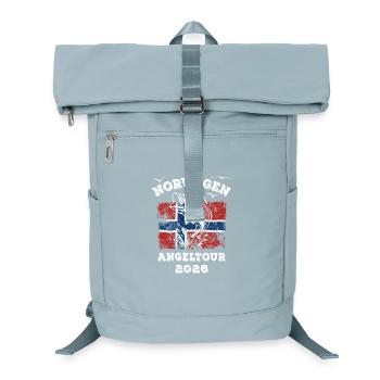 Voyage de pêche en Norvège 2026 - Cadeau du pêcheur - Sac à dos ordinateur - bleu glacier - Devant