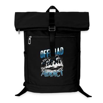 UTV Off Road 4 Wheeler Side by side - Laptop Backpack - black - Front