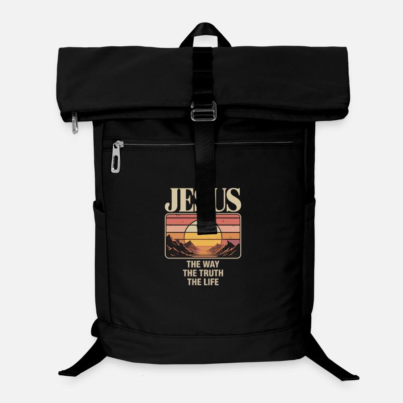 Jesus Der Weg Die Wahrheit Das Leben John 14:6 Laptop-Rucksack 