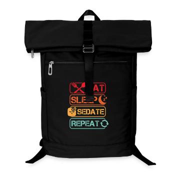 Anesthesiologist Eat Sleep Sedate Anesthesia - Laptop Backpack - black - Front