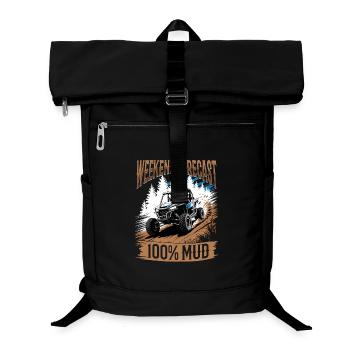 UTV Off Road 4 Wheeler Side by side - Laptop Backpack - black - Front