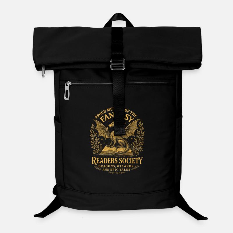 Dragon Reader Livre de Sceau Fantastique Magic Reader - Sac à dos ordinateur - noir