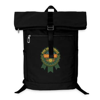 Joueur drôle de pickleball Dink ou Dinked - Sac à dos ordinateur - noir - Devant
