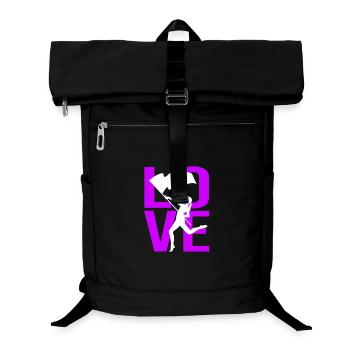Karneval Fahnenschwenker Fahnenschwingen Fasching - Laptop-Rucksack  - Schwarz - Vorne
