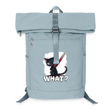 Horror Cat Halloween Party T Kitten Costume - Laptop Backpack - ice blue - Front
