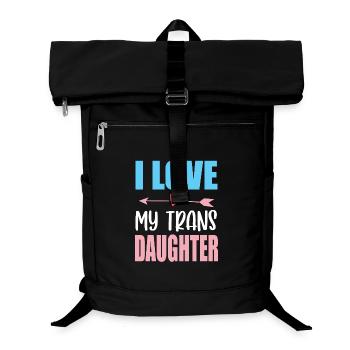 LGBTQ Pride Month - I Love My Trans Daughter - Laptop Backpack - black - Front