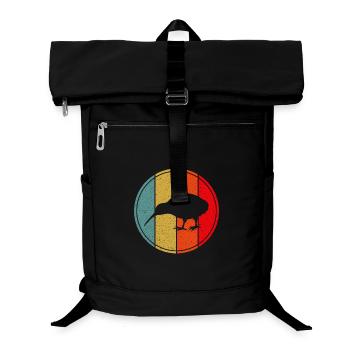 Kiwi Bird Retro Vintage Sunset New Zealand - Laptop Backpack - black - Front