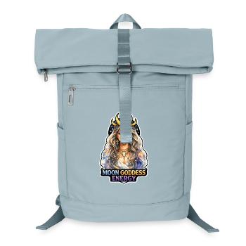 Mondmeditation, Mondachtsamkeit, Spirituell - Laptop-Rucksack  - Eisblau - Vorne