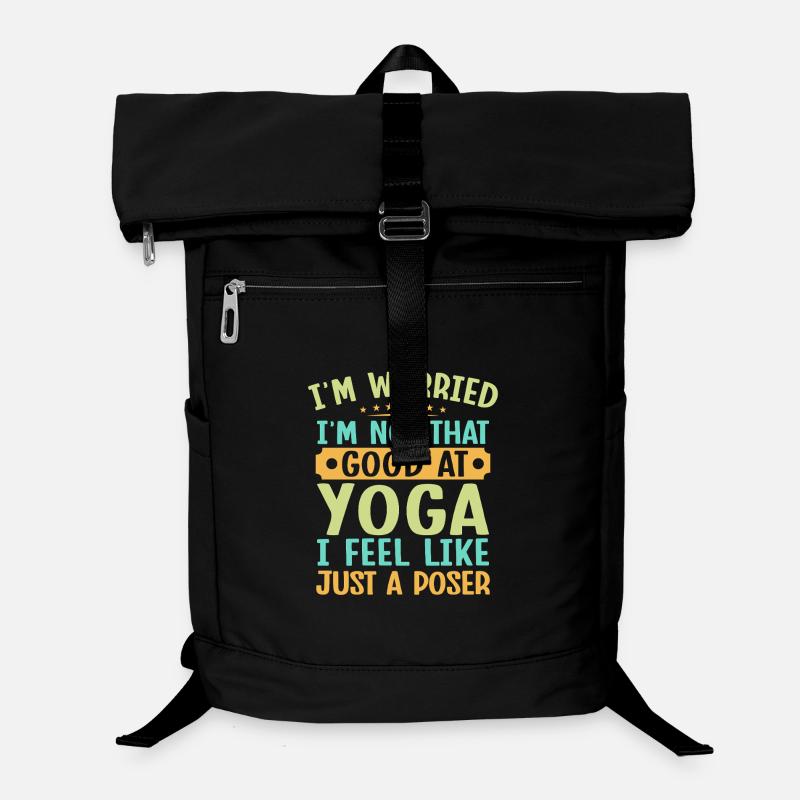 Yoga Just A Poser Funny Yoga Laptop-Rucksack 