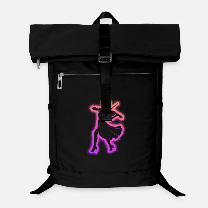 Geige Violinist Kinder Damen Mädchen Violine Laptop-Rucksack 