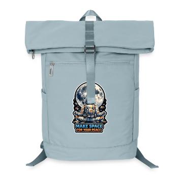 Mondmeditation, Mondachtsamkeit, Spirituell - Laptop-Rucksack  - Eisblau - Vorne