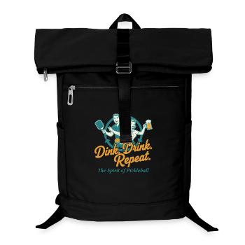 Pickleball Dink Drink Repeat Funny Player - Laptop Backpack - black - Front