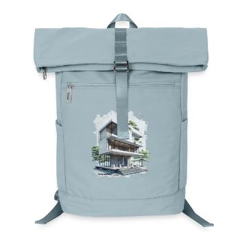 Fancy Geometry Modern House - Laptop-Rucksack  - Eisblau - Vorne