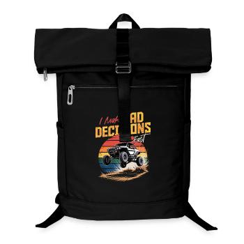 UTV Off Road 4 Wheeler Side by side - Laptop Backpack - black - Front