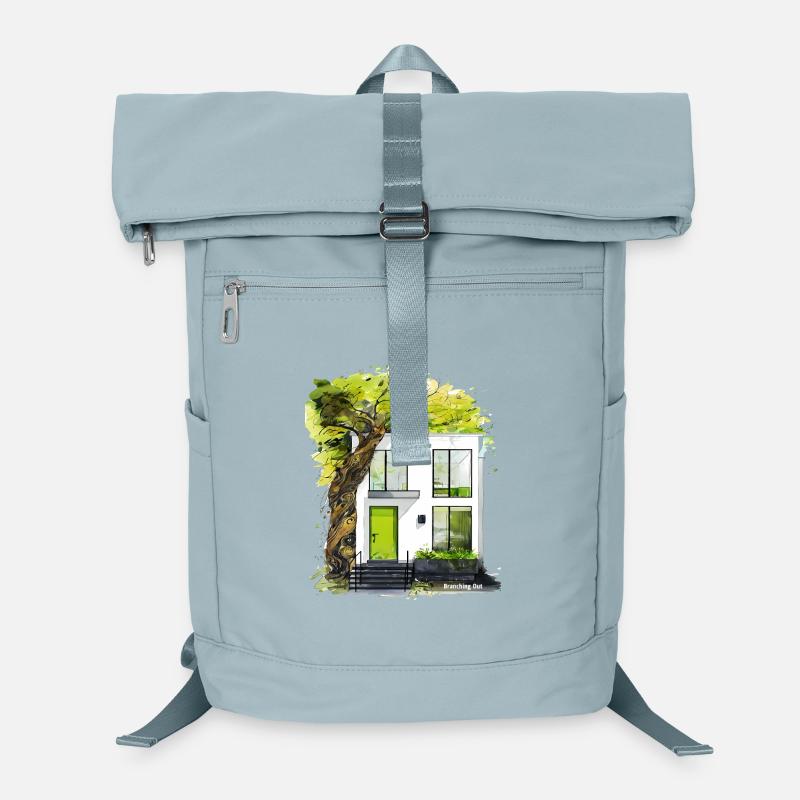 Branching Out - Modern Eco Architecture Sketch Laptop Backpack