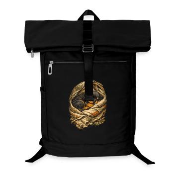 Rottweiler Welpe Hund - Laptop-Rucksack  - Schwarz - Vorne