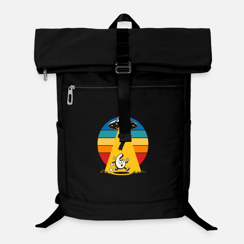Rainbow UFO Entführung Cartoon 6 7 Meme Laptop-Rucksack 