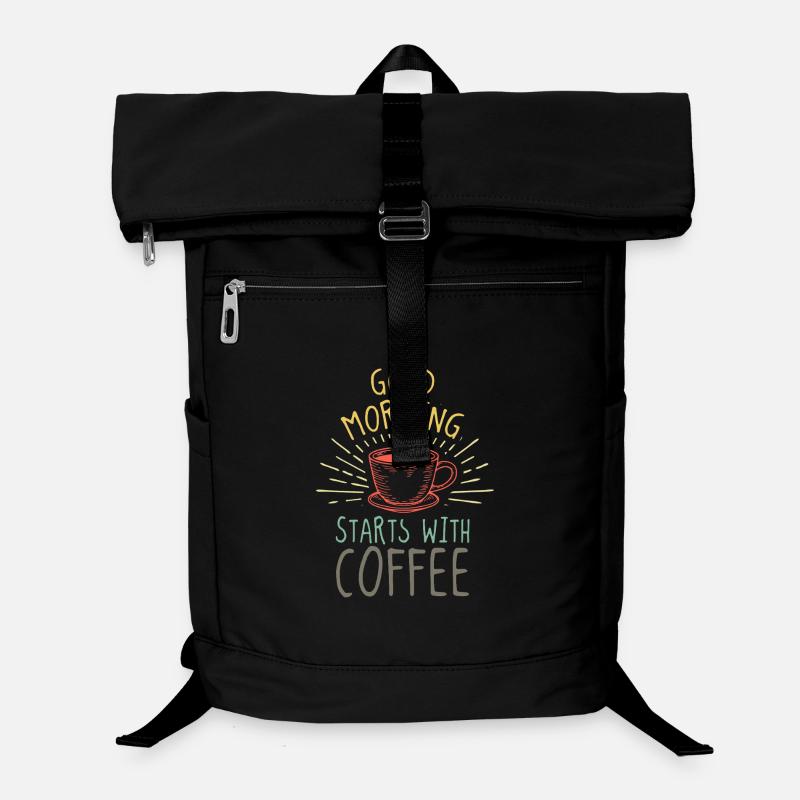 Good Morning Coffee Office Humor Laptop Backpack