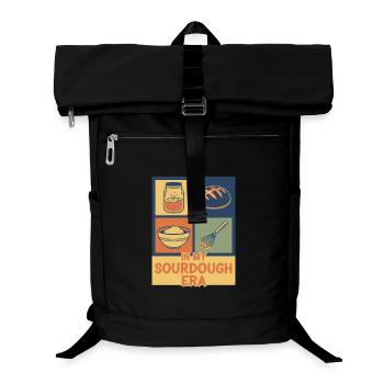 Sauerteigbrot-Backer Meine Sauerteigära - Laptop-Rucksack  - Schwarz - Vorne