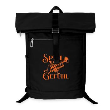 Trompete - Spiel mit Gefühl für Trompeter - Laptop-Rucksack  - Schwarz - Vorne