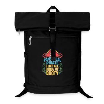  Pansexual Pirate I Like All Kinds Of Booty - Laptop-Rucksack  - Schwarz - Vorne