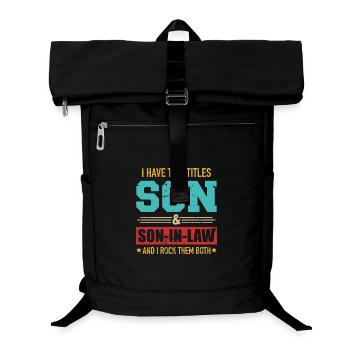 Two Titles: Son & Son-in-Law Rocking Both - Laptop Backpack - black - Front