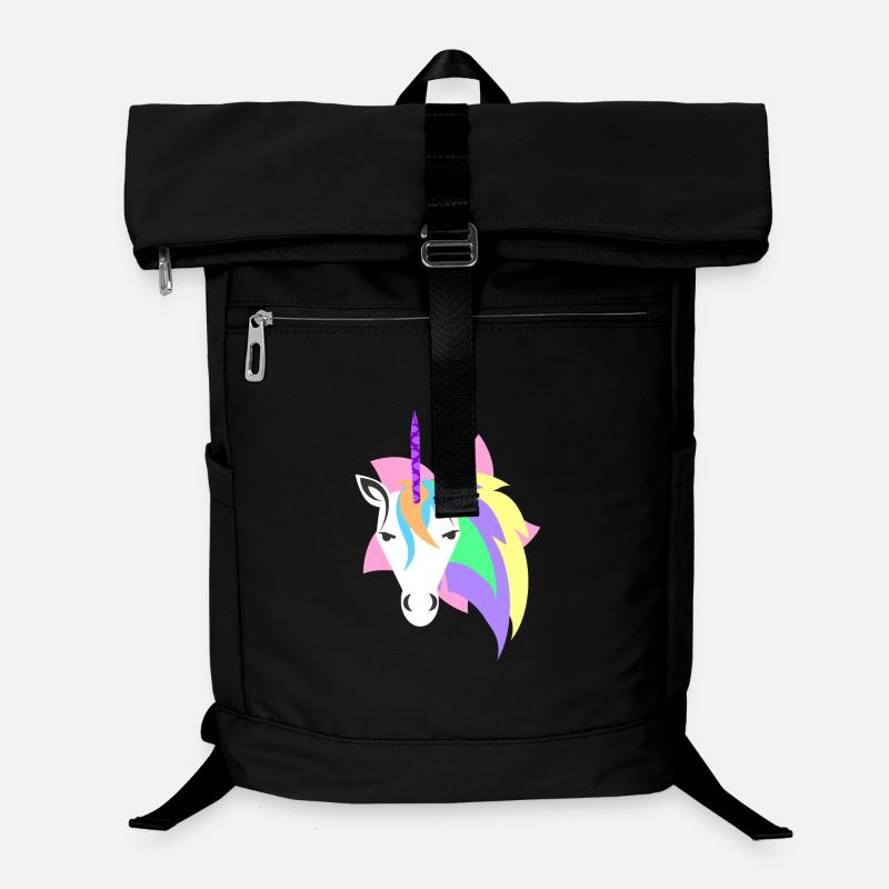 Licorne introvertie – Laisse-moi tranquille - Sac à dos ordinateur - noir