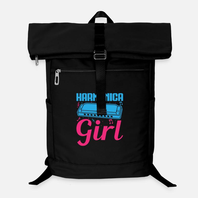 Harmonica Drôle Fille Harmonica Sac à dos ordinateur