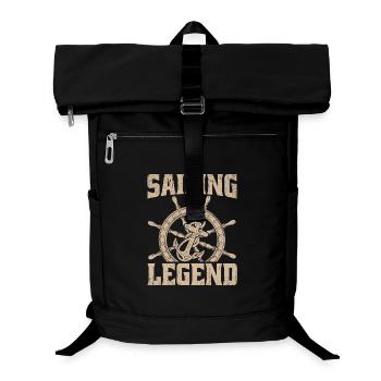 Sailing Legend Captain Sail Sailor - Laptop-Rucksack  - Schwarz - Vorne