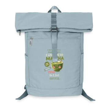 Ich liebe dich so sehr Matcha Grüntee Matcha-Liebhaber - Laptop-Rucksack  - Eisblau - Vorne