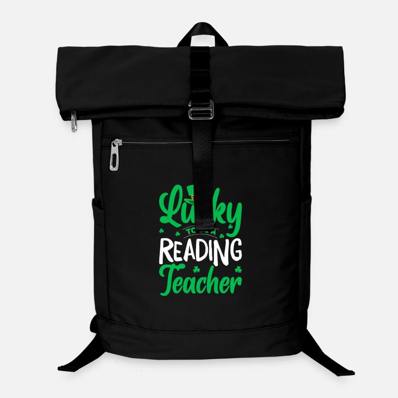 Lucky to Be a Reading Teacher Laptop Backpack