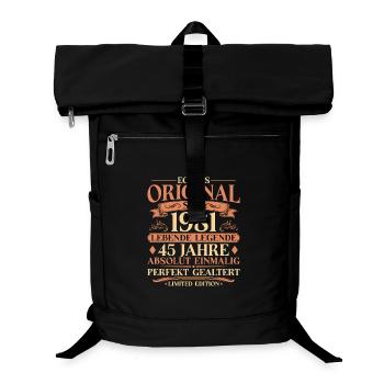 45. Geburtstag Echtes Original 1981 Vintage - Laptop-Rucksack  - Schwarz - Vorne