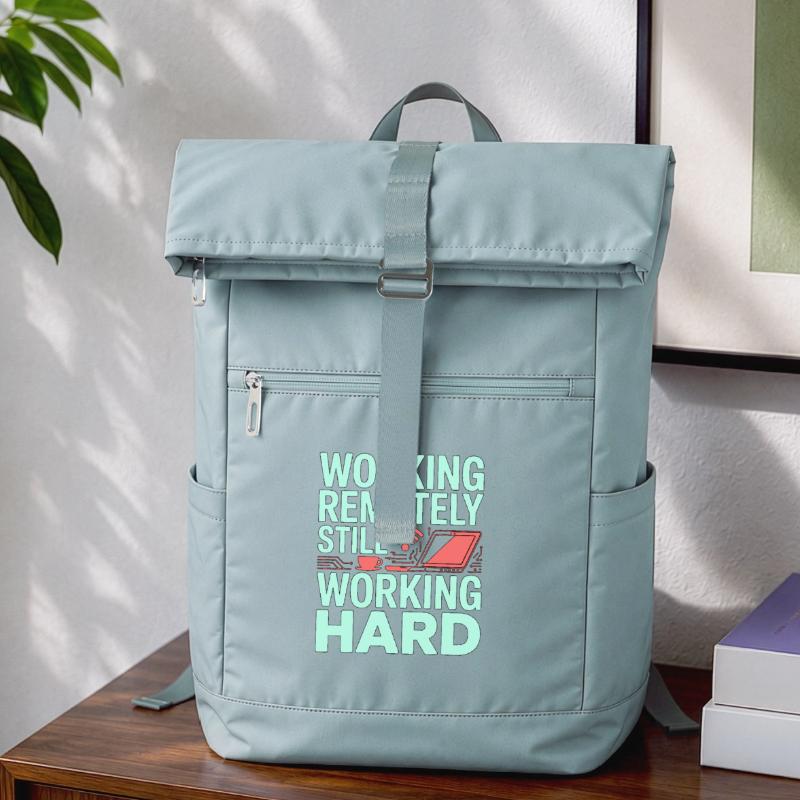 Remote Developer Working Remotely Web Programmer Laptop-Rucksack 