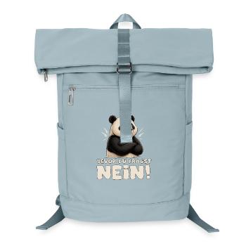 Panda Nein Bevor Du Fragst - Laptop-Rucksack  - Eisblau - Vorne