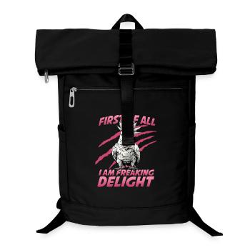 Cockatoo Bird Humor Cockatoo Parrot Pet Bird Hood - Laptop Backpack - black - Front