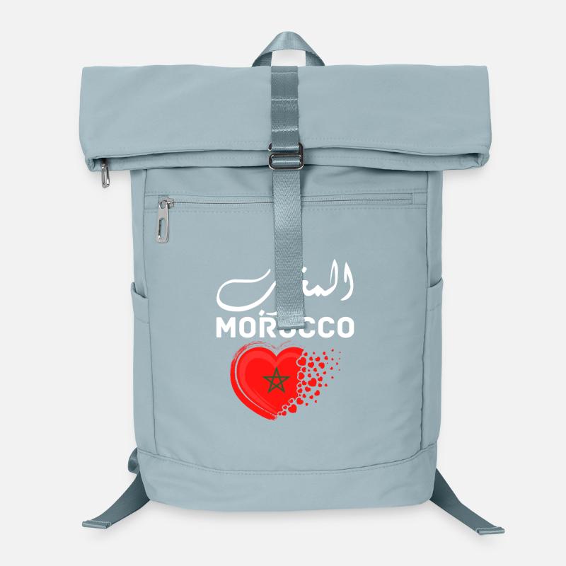 Morocco Graphic Funny Morocco Nation Flag Morocco Laptop Backpack