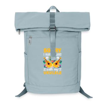 Désolé, j’ai des plans avec mon ukulélé Hawaii Musiker - Sac à dos ordinateur - bleu glacier - Devant