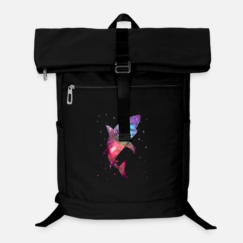 Shark Sharks Space Men Kids Boys Shark Laptop Backpack