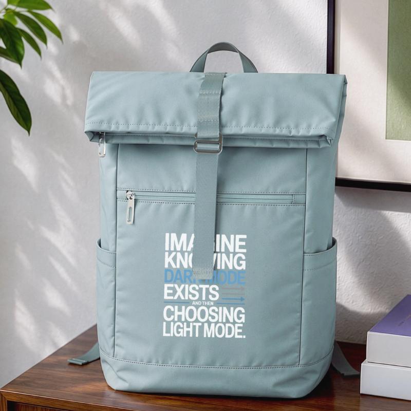 Dark Mode Exists Programmierer IT Nerd Coder Büro Laptop-Rucksack 