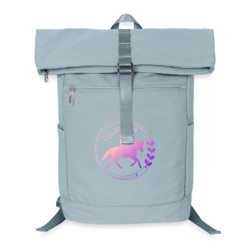Voltigieren Mühle: Volti Pferdesport Pflichtübung - Laptop-Rucksack  - Eisblau - Vorne