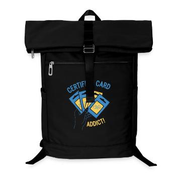 Certified Card Addict Trading Card Booster Pack - Laptop Backpack - black - Front