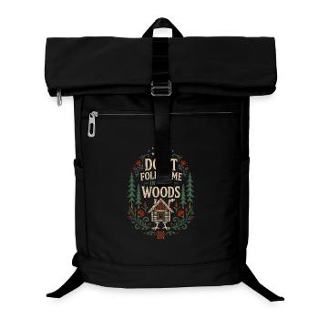Folge mir nicht, Woods - Laptop-Rucksack  - Schwarz - Vorne